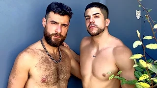 bear (gay) Sexy And Sensual Latinos Rodrigo El Santo & Fer Froma Enjoy Outdoors Afternoon Fuck - Dick Rides big cock (gay)