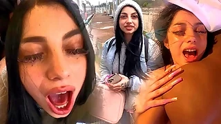 amateur I fuck my chilean friend's good ass in a public train and at her place after seeing each other again blowjob
