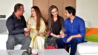 milf Man enjoys threesome anal sex with hot Desi bhabhi and wife indian